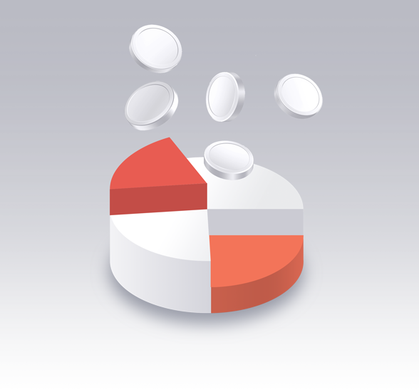 pie chart visualising portfolio wealth management by finshape